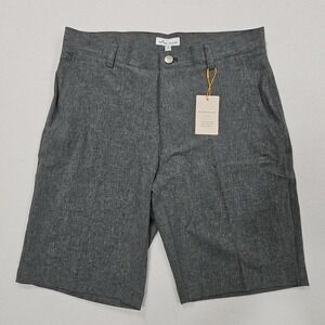 Peter Millar Crown Sport Mens 30 Gray Shackleford Performance Golf Shorts ME0EP0